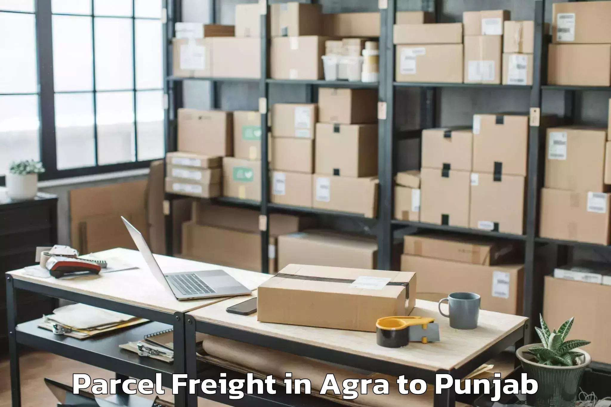 Agra to Central University Of Punjab B Parcel Freight Booking